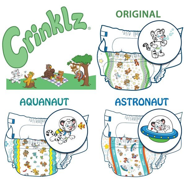 Crinklz Astronaut L, 15 Stk.